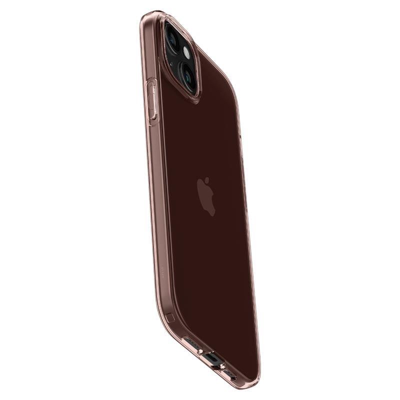 Spigen Crystal Flex iPhone 15 Plus-etui - rosa/gjennomsiktig