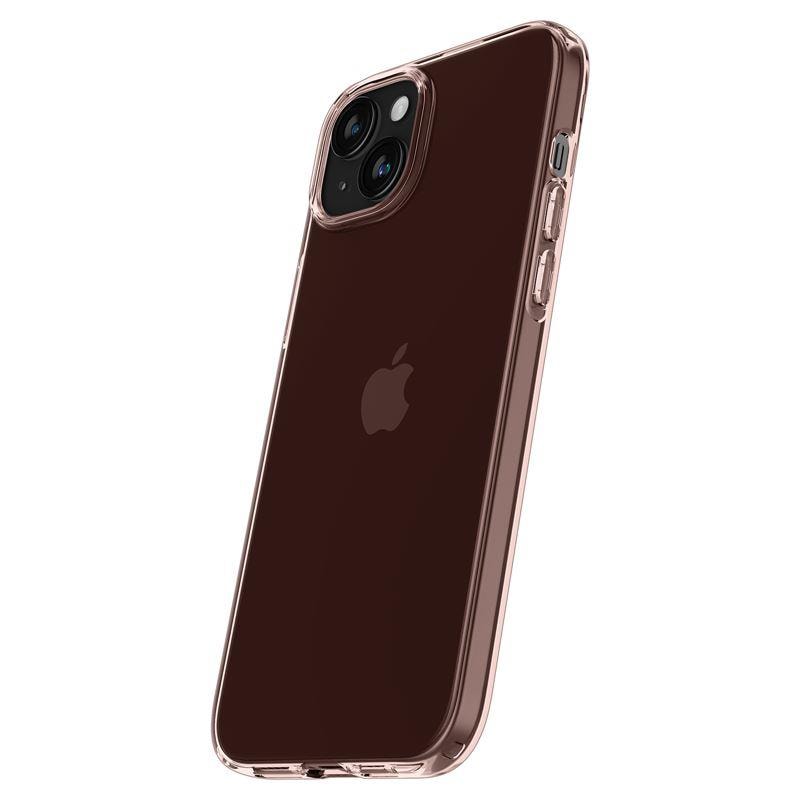 Spigen Crystal Flex iPhone 15 Plus-etui - rosa/gjennomsiktig