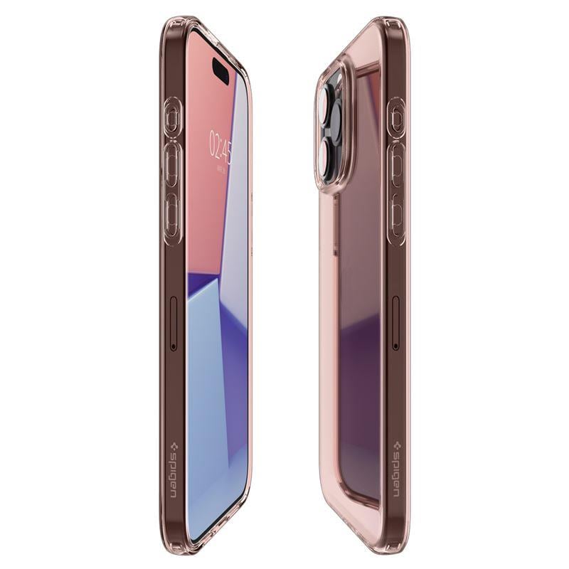 Spigen Crystal Flex-etui for iPhone 15 Pro Max - rosa/gjennomsiktig