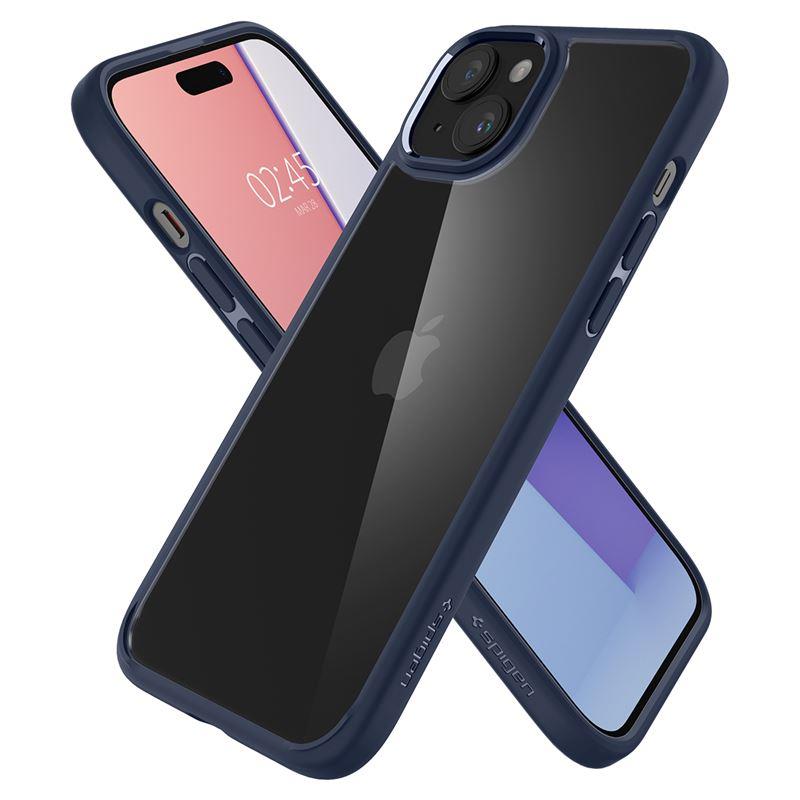 Spigen Crystal Hybrid iPhone 15 Plus-etui - klar blå