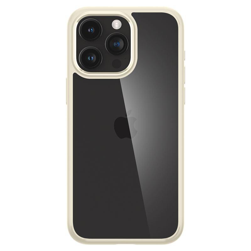Spigen Crystal Hybrid-etui for iPhone 15 Pro Max - klar beige