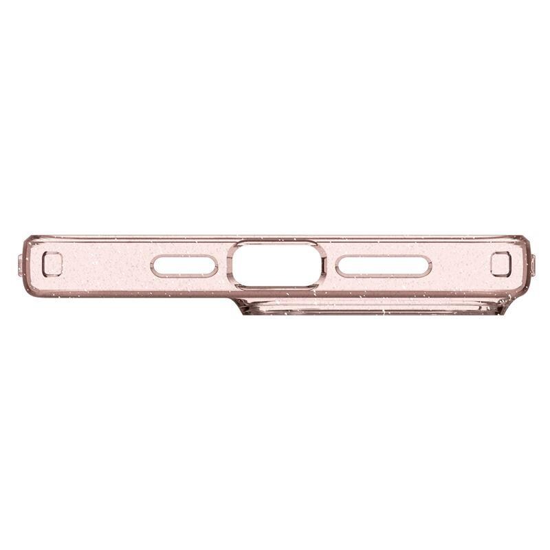 Spigen Glitter i flytende krystall iPhone 15 Pro Max-etui - rosa/klar