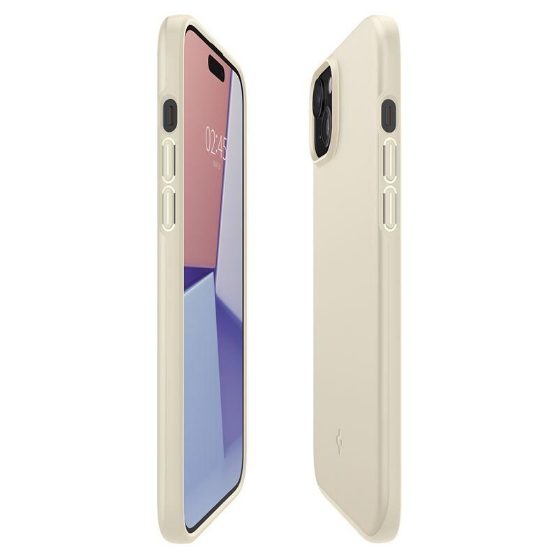 Spigen Thin Fit iPhone 15 Plus-etui - Beige