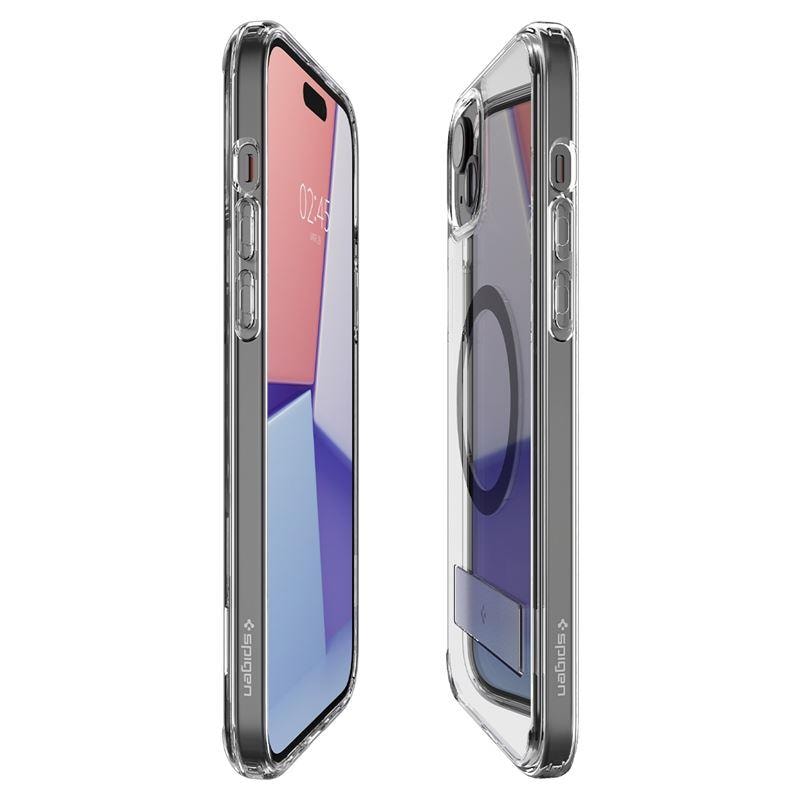 Spigen Ultra Hybrid S MagSafe-etui med stativ for iPhone 15 Plus - Svart