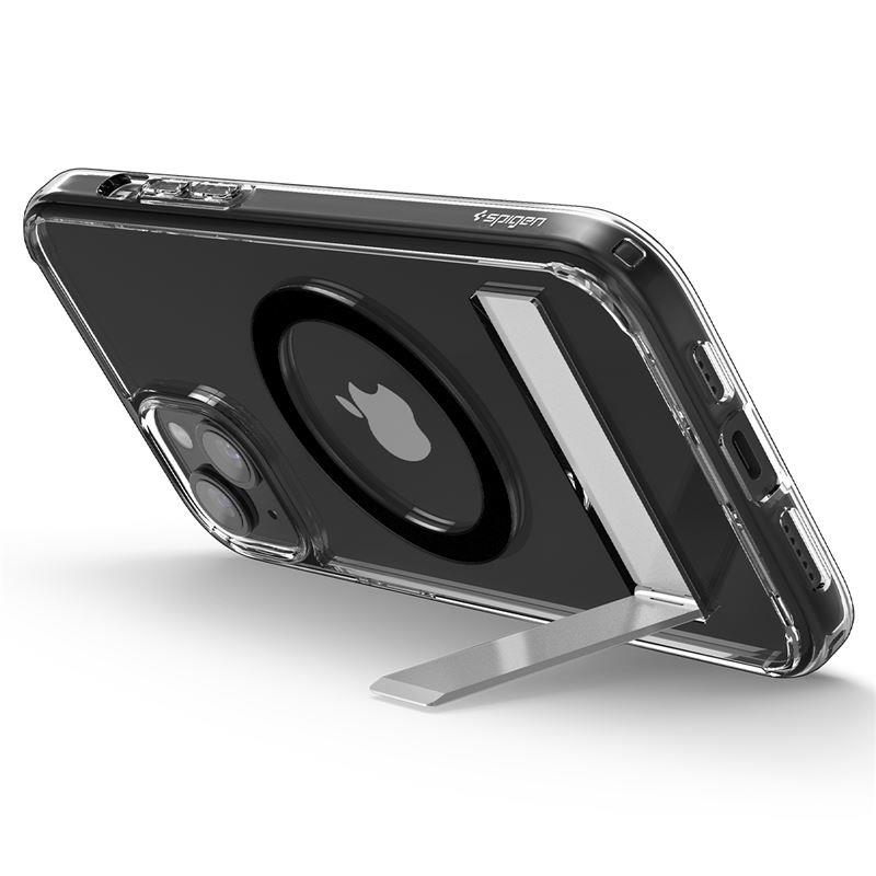 Spigen Ultra Hybrid S MagSafe-etui med stativ for iPhone 15 Plus - Svart