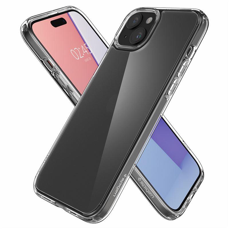 Spigen Ultra Hybrid-etui for iPhone 15 Plus - Klar matt