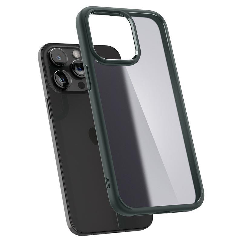 Spigen Ultra Hybrid iPhone 15 Pro Max-etui - mørkegrønn