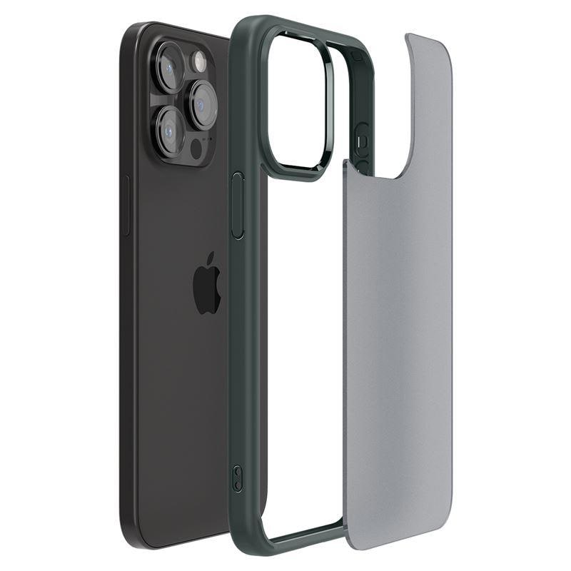 Spigen Ultra Hybrid iPhone 15 Pro Max-etui - mørkegrønn
