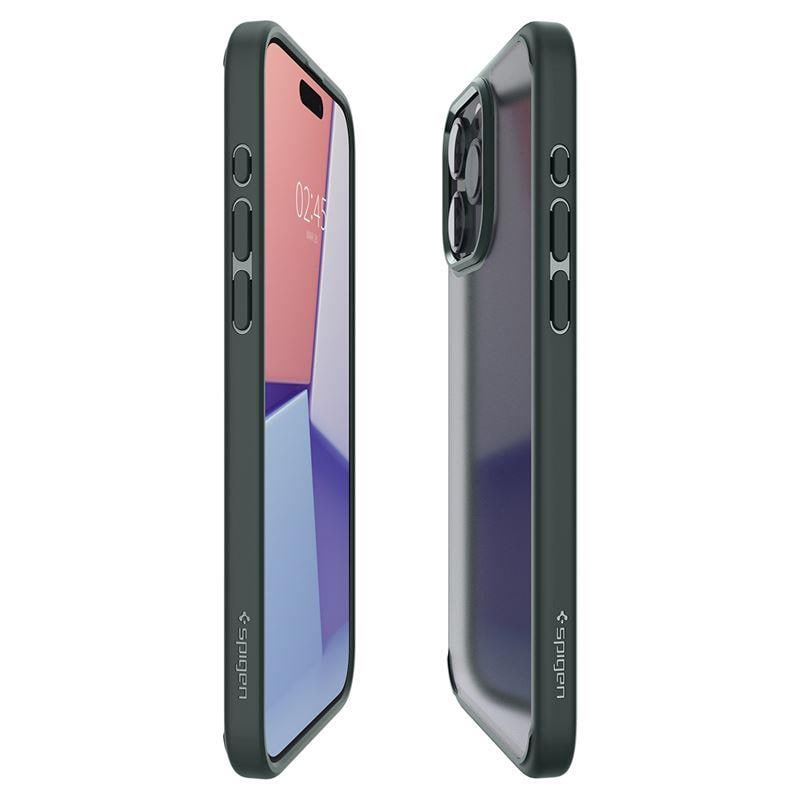 Spigen Ultra Hybrid iPhone 15 Pro Max-etui - mørkegrønn
