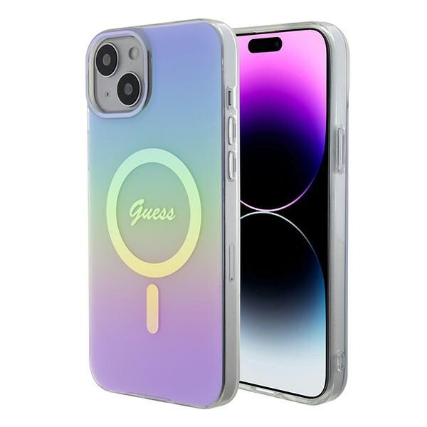 Guess GUHMP15SHITSU iPhone 15 6,1" lilla/lilla hardcase IML Iridescent MagSafe