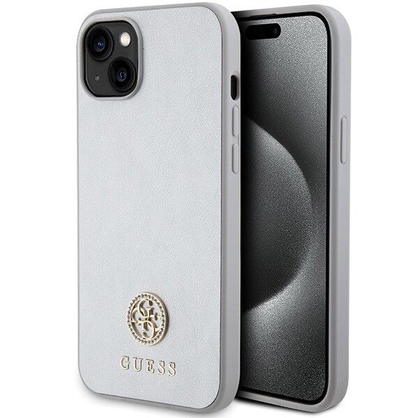 Guess GUHCP15MPS4DGPS iPhone 15 Plus 6,7" sølv/sølv hardcase Strass Metal Logo