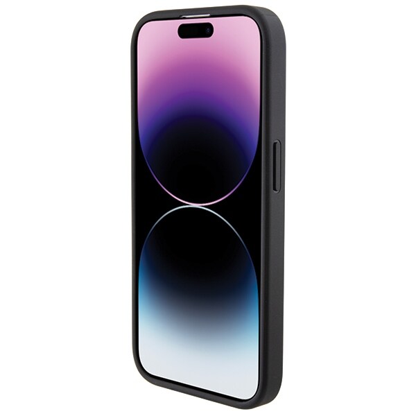 BMW Lær Seter Mønster tilfelle for iPhone 15 Pro Max - svart