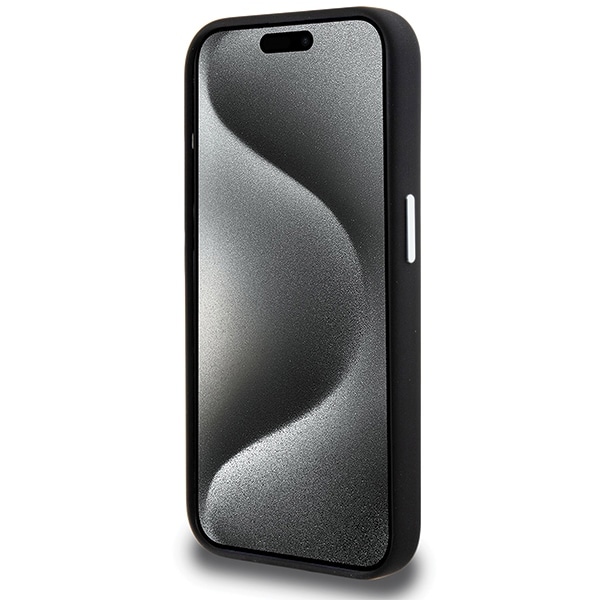 BMW Signature Liquid Silicone MagSafe-etui i silikon for iPhone 15 Pro - svart