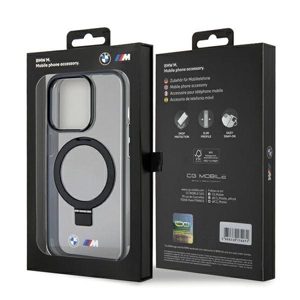 BMW Ring Stand M Collection MagSafe-etui for iPhone 15 Pro - Svart
