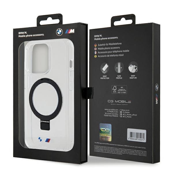 BMW Ring Stand M Collection MagSafe-etui for iPhone 15 Pro - Klar