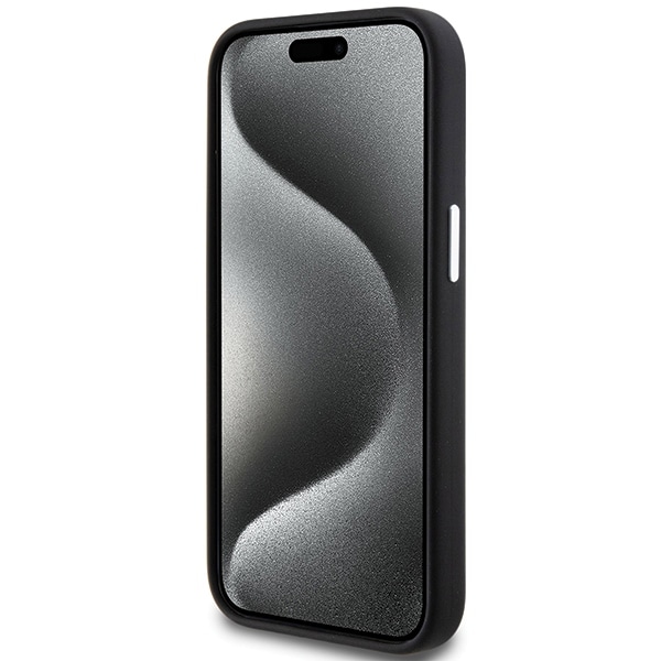 BMW Signature Liquid MagSafe-etui i silikon for iPhone 15 Plus - svart