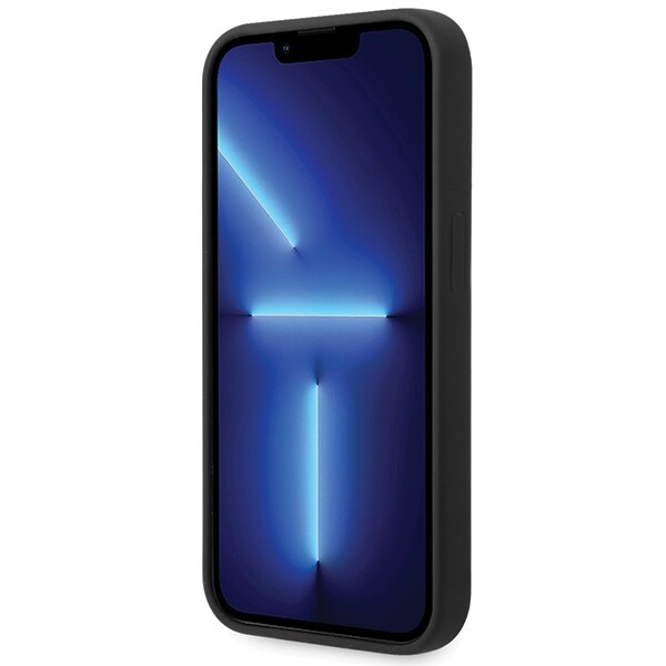 BMW Silikon metall logo etui for iPhone 15 Pro - svart
