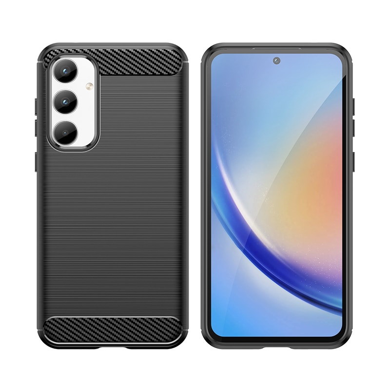 Karbonveske for Samsung Galaxy A35 - svart