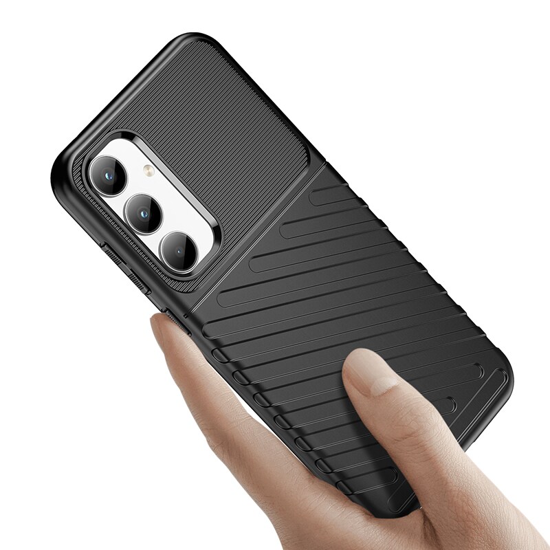 Thunder Case pansret etui for Samsung Galaxy A35 - svart