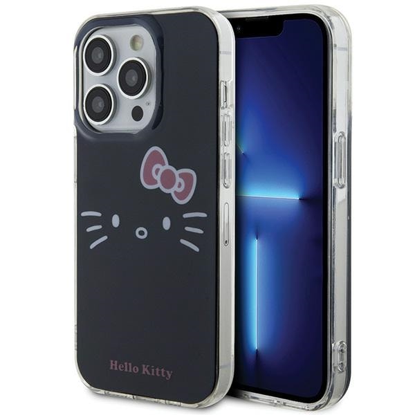 Hello Kitty IML Kitty Face-etui for iPhone 14 Pro - svart