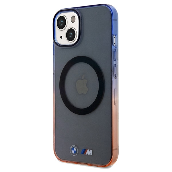 BMW Gradient støtfanger MagSafe-etui for iPhone 15 Plus / 14 Plus - Grå