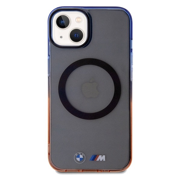 BMW Gradient støtfanger MagSafe-etui for iPhone 15 Plus / 14 Plus - Grå