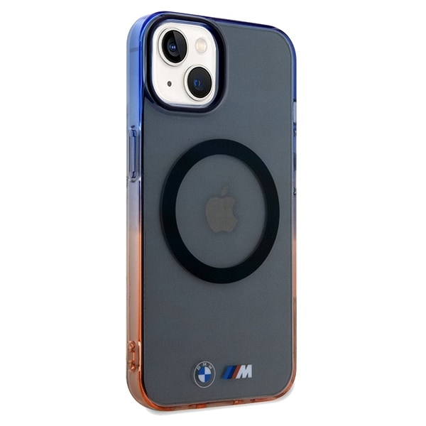 BMW Gradient støtfanger MagSafe-etui for iPhone 15 Plus / 14 Plus - Grå