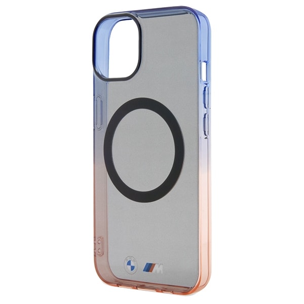 BMW Gradient støtfanger MagSafe-etui for iPhone 15 Plus / 14 Plus - Grå