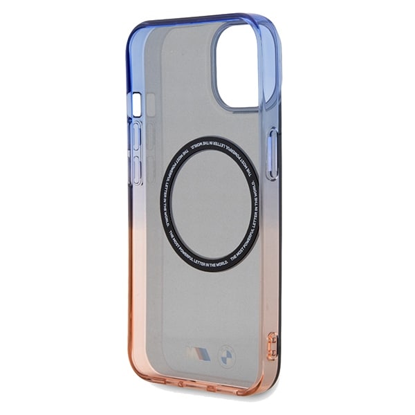 BMW Gradient støtfanger MagSafe-etui for iPhone 15 Plus / 14 Plus - Grå