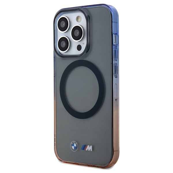 BMW Gradient Bumper MagSafe-etui for iPhone 15 Pro Max - grå