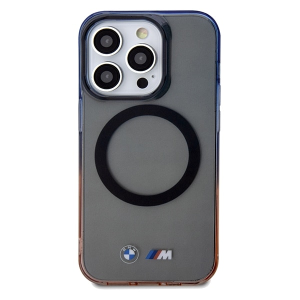 BMW Gradient Bumper MagSafe-etui for iPhone 15 Pro Max - grå