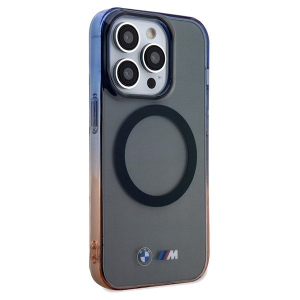 BMW Gradient Bumper MagSafe-etui for iPhone 15 Pro Max - grå