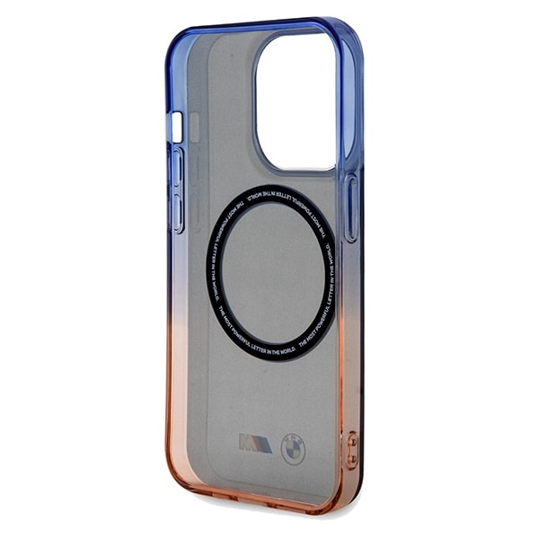BMW Gradient Bumper MagSafe-etui for iPhone 15 Pro Max - grå