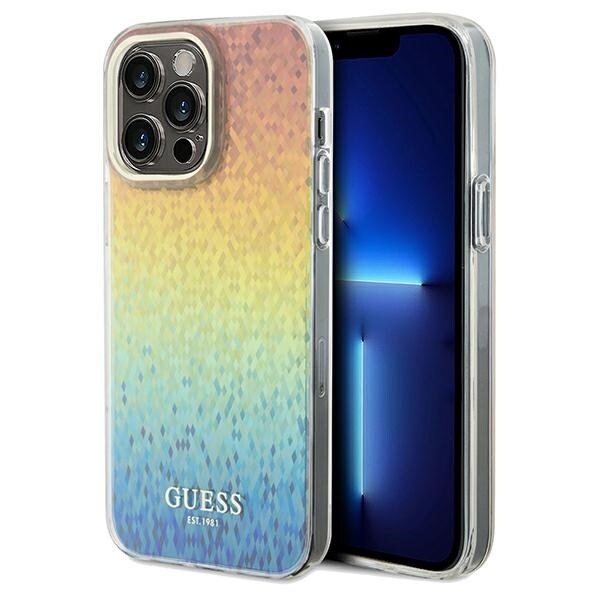 Guess IML Faceted Mirror Disco Iridescent-etui for iPhone 13 Pro / 13 - flerfarget