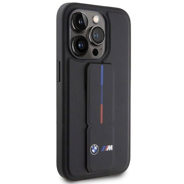 BMW Grip Hot Stamp-etui for iPhone 15 Pro - svart