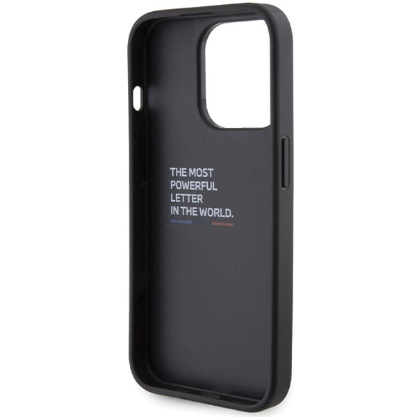BMW Grip Hot Stamp-etui for iPhone 15 Pro - svart