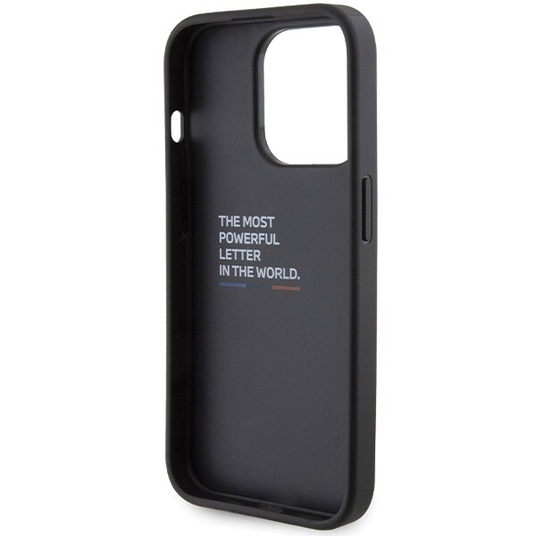 BMW Grip Hot Stamp-etui for iPhone 15 Pro Max - svart