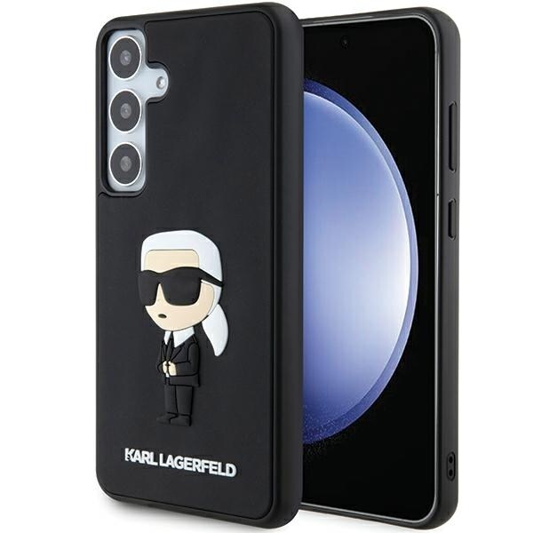 Karl Lagerfeld 3D Rubber Ikonik-etui for Samsung Galaxy S24+ - svart