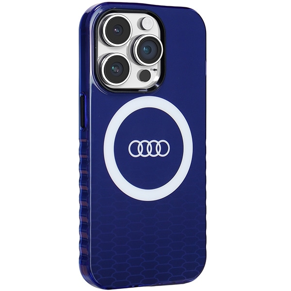 Audi IML Big Logo MagSafe-etui for iPhone 14 Pro - blå