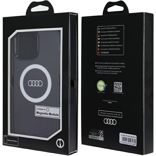 Audi IML Big Logo MagSafe-etui for iPhone 14 Pro Max - svart