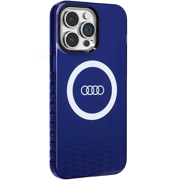 Audi IML Big Logo MagSafe-etui for iPhone 14 Pro Max - blå