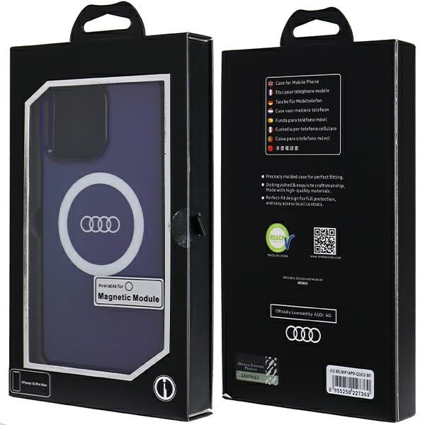 Audi IML Big Logo MagSafe-etui for iPhone 14 Pro Max - blå