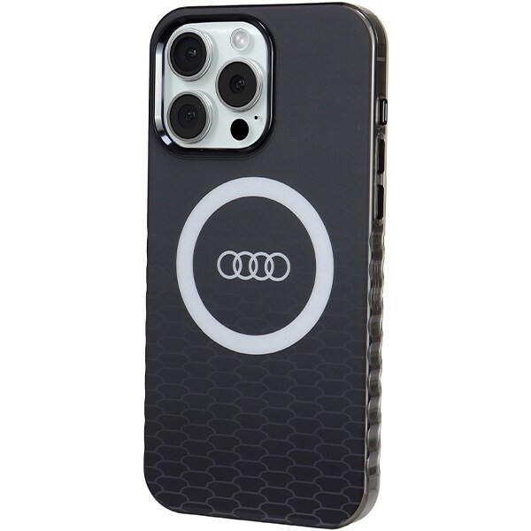 Audi IML Big Logo MagSafe-etui for iPhone 15 Pro Max - svart