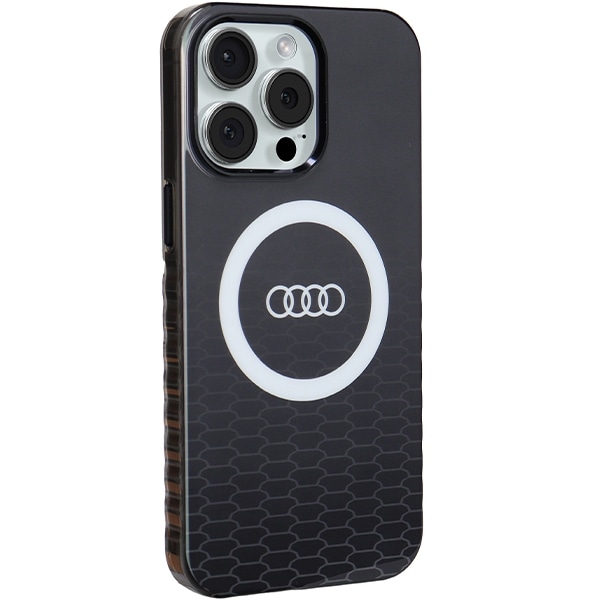 Audi IML Big Logo MagSafe-etui for iPhone 15 Pro Max - svart