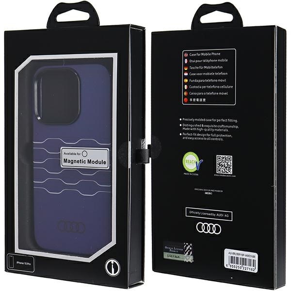 Audi IML MagSafe-etui for iPhone 15 Pro - blå