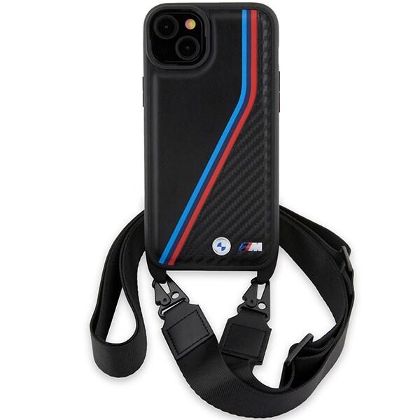 $ 0000074n M Edition Carbon Tricolor Lines & Strap-etui for $ 0000010n 15 Plus / 14 Plus - svart
