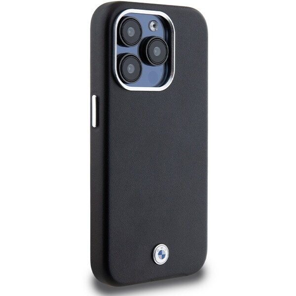 BMW Signature Wrapped Metal MagSafe-etui for iPhone 14 Pro - svart