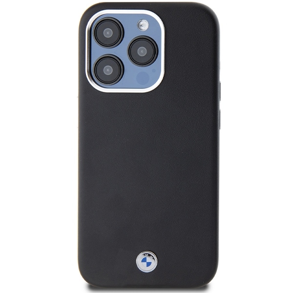 BMW Signature Wrapped Metal MagSafe-etui for iPhone 15 Pro - svart