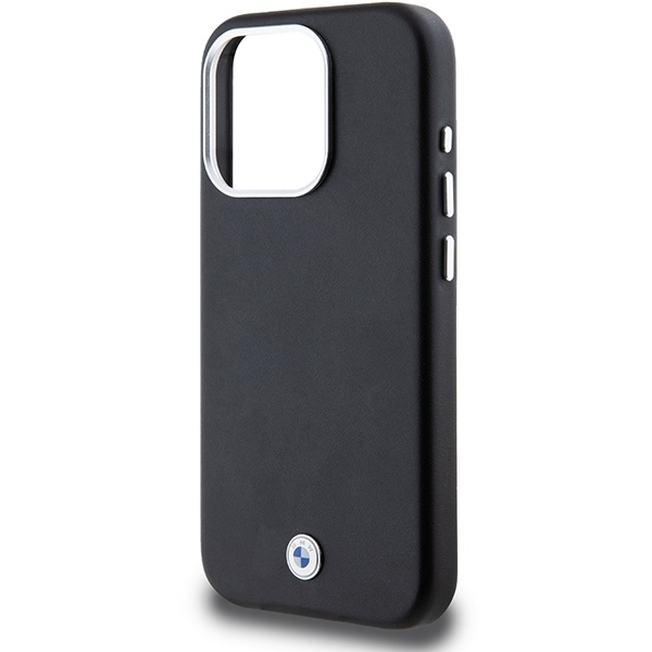 BMW Signature Wrapped Metal MagSafe-etui for iPhone 15 Pro - svart