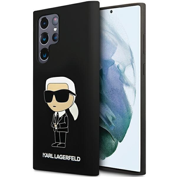 Karl Lagerfeld Ikonik-etui i silikon for Samsung Galaxy S24 Ultra - svart